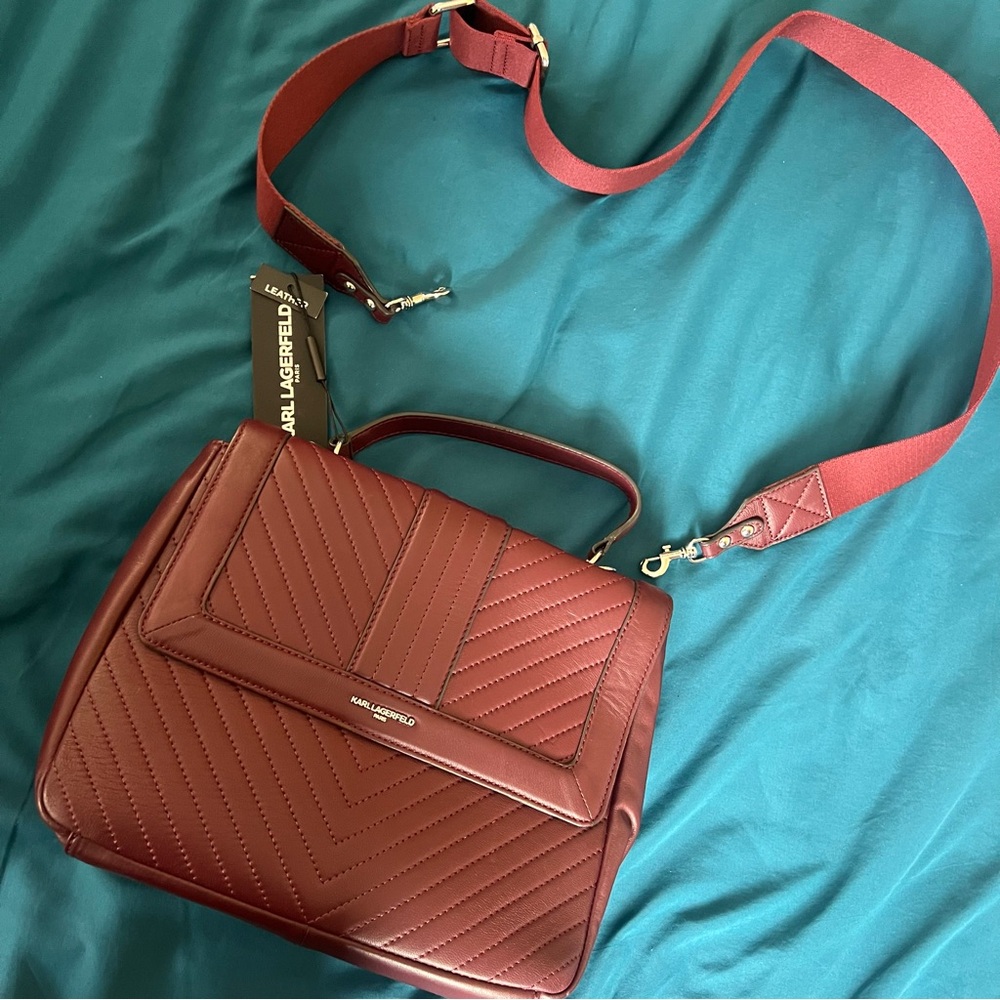 Karl Lagerfeld L-Briana Quilted Satchel